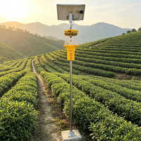Lampe Solaire Anti-Insectes Vibrante pour Terres Agricoles, Rizières et Jardins – Attrape Insectes et Moustiques