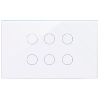Interrupteur intelligent Wi-Fi Tuya avec prise neutre standard US 1/2/3/4/6 voies, compatible Alexa, contrôle vocal via application
