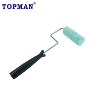 Rouleau de peinture TOPMAN 4 pouces x 3/8 pouce en microfibre premium ultra-durable, surface lisse, Rodillo De Pintura