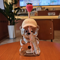 Nouvelle tasse à paille Ours 2026 – Tasse Ours Fraise au design attrayant – Cadeau de Noël