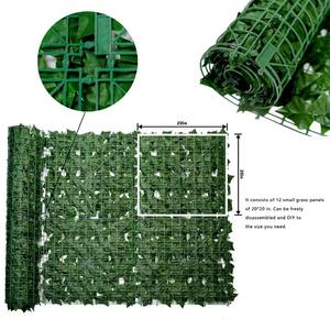 Paysage d'extérieur Mur de plantes artificielles Mur vert en plastique Feuilles d'herbe Clôture en verre pour décoration de mariage intérieur/extérieur - Product Image 6