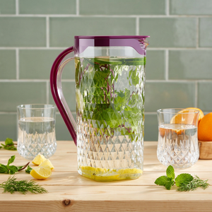 Jarra de Agua de Plástico Anax de 1500 ml con 4 Vasos de 300 ml, Libre de BPA y a Prueba de Fugas, Jarra Resistente para Fiestas y Uso Doméstico - Product Image 3