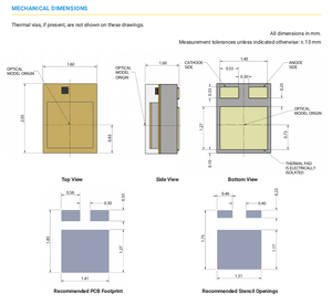 CREEs XLamps Element G XE-G LED Chip 3A 18 couleurs 1,6×2,05 mm LED haute puissance pour éclairage architectural et scénique UL RoHS - Product Image 6