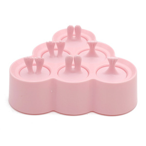 New Arrival Biểu Tượng Tùy Chỉnh DIY Ice Cream Silicone Khuôn Mẫu Tái Sử Dụng Dễ Dàng Phát Hành Kem Với Nắp Stick - Product Image 5