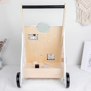 Andador multifunción de madera para niños, juguete de refuerzo para bebés, andador, cochecito, rompecabezas para caminar, Educación Temprana, juguetes de Navidad - Product Image 3