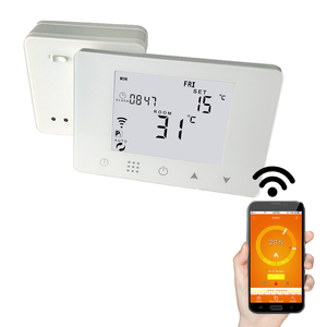 HY09RF-WIFI <span class=keywords><strong>Thermostat</strong></span> Intelligent <span class=keywords><strong>Gaz</strong></span>/Chaudière À Eau de Chauffage Programmables Wifi Thermostats pour La Maison <span class=keywords><strong>Sans</strong></span> <span class=keywords><strong>Fil</strong></span> Numérique Tempera - Product Image 1