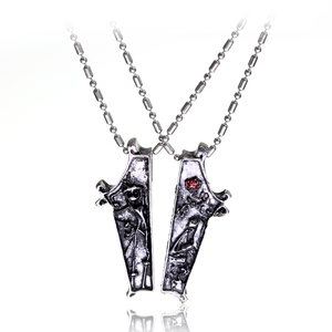 Collana Gotica Nightmare Before Christmas con Ciondolo Jack e Sally, Gioielli alla Moda per Coppie, Regalo <span class=keywords><strong>di</strong></span> <span class=keywords><strong>San</strong></span> <span class=keywords><strong>Valentino</strong></span> - Product Image 2