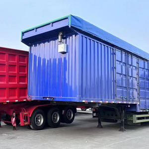 Hot Selling 3/4 Axles Hydraulic Rear Dump Semi <b>Trailer</b> Steel Tipper Semi Truck Tipping Truck <b>Trailers</b> Promotional price - Product Image 1