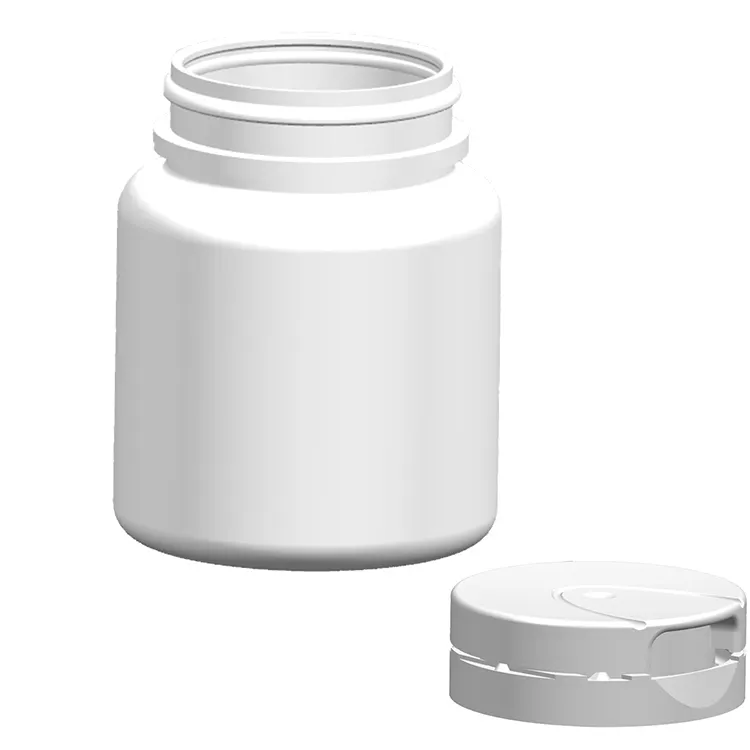 Wholesale 40ml 60ml 100ml White Plastic Hdpe Medicine Pill Bottle With Childproof Safety Cap For Sale