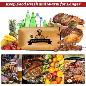 Manta para BBQ para reposar carne, bolsa grande reutilizable y aislada, manta plegable y aislada para reposar brisket, manta para barbacoa - Product Image 6