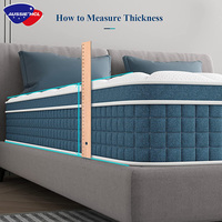 Matelas de sol de haute qualité pour hôtels, vente en gros, commande en ligne, matelas à ressorts ensachés et mousse à mémoire de forme, tailles Queen, Twin, King