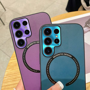 Funda de teléfono móvil Tpu con estampado de cuero de <span class=keywords><strong>gama</strong></span> <span class=keywords><strong>alta</strong></span> con protector de cámara para <span class=keywords><strong>Samsung</strong></span> <span class=keywords><strong>Galaxy</strong></span> S23 ultra S24 - Product Image 3