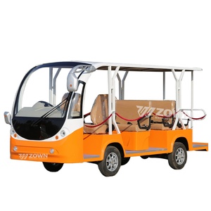 Bus électrique semi-fermé pour visites touristiques avec fenêtres flexibles, véhicule utilitaire pour parcs et transport de marchandises - Product Image 2