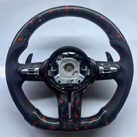 Volant de voiture en fibre de carbone forgée adapté aux BMW F30 F10 F15 F36 F20 F22 F25 F32 M4 E46 E60 E70 E90 E91 E92