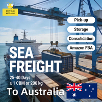 Transitaire maritime Chine Australie/Nouvelle-Zélande, agent d'expédition porte-à-porte LCL, services logistiques DDU FBA, assurance, 20-45 jours