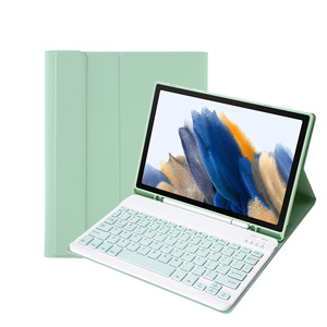 Custodia Protettiva con Tastiera Bluetooth Wireless e Slot per Penna in Pelle, Compatibile con <span class=keywords><strong>Samsung</strong></span> <span class=keywords><strong>Galaxy</strong></span> <span class=keywords><strong>Tab</strong></span> A9+ A11plus - Product Image 6