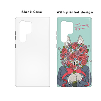 Coque de téléphone personnalisée en TPU PC résistant à la chaleur, sublimation, 3D, pour Samsung Galaxy S24 Ultra S24 Plus, coque magnétique