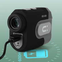 Télémètre de golf de précision Pro 600M 1000M à laser avec compensation de pente, fixation magnétique du drapeau, vibration par impulsions, rechargeable par USB, portable