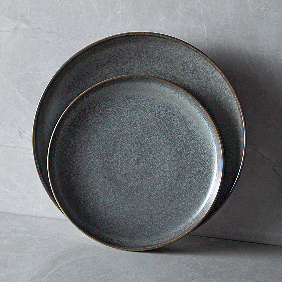 Servizio Piatti, Servizio Piatti in Porcellana da 52 Pezzi con Piatti Dessert/Piatti Piani/Ciotole/Tazze/Piattini, Set Piatti in Ceramica, Set Piatti Cucina, Servizio per 8