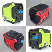 Générateur d'électricité compact silencieux à essence avec démarrage par lanceur, puissance nominale de 6 kW, puissance maximale de 6,5 kW, idéal pour la maison, le camping et les situations d'urgence.