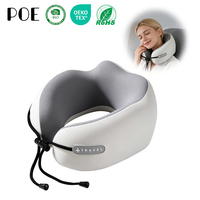 Almohada de Viaje en Forma de U Personalizada, Soporte Cervical para Avión y Auto, Espuma Viscoelástica, con Logotipo Personalizado