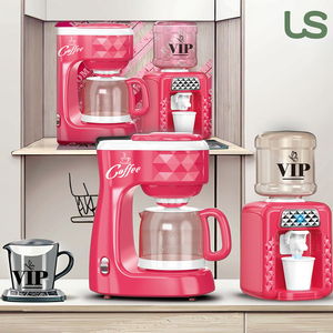 Cafetière et distributeur d'eau 2-en-1 à lumière LED et <span class=keywords><strong>musique</strong></span> Jouet avec effet d'eau qui coule-Set de cuisine pour enfants de 3 ans et plus - Product Image 3