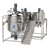Machine mélangeuse homogénéisatrice à vide automatique pour la production de mayonnaise