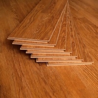 Plancher SPC à clipser rapide, résistant à l'usure, imitation chêne, 4-8 mm, pour usage commercial