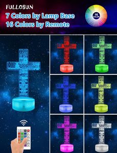 Veilleuse Led Jésus Station de Religion la Croix Chrétiens 3d Lampe - Product Image 2