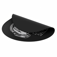 Tapis de souris rond pour ordinateur Tapis de sol pour chaise Tapis de salle de jeux antidérapant Tapis de chaise d'ordinateur