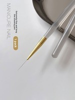 Rotulador ultrafino para decoración de uñas, lápiz profesional para pintar, mezclar, dibujar flores, delinear, tallar, fototerapia TY333