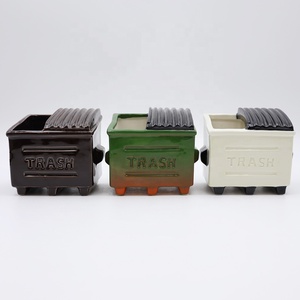 Bruciatore d'incenso artistico in ceramica a forma di bidone della spazzatura, moderno, in porcellana, per incenso, all'ingrosso, personalizzato - Product Image 5