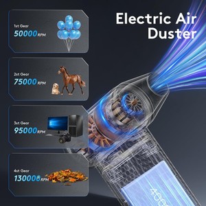 Souffleur d'air sans fil Turbofan 130000RPM, souffleur d'air rechargeable pour le nettoyage <span class=keywords><strong>de</strong></span> voiture, souffleur <span class=keywords><strong>de</strong></span> neige électrique, ventilateur turbo sans fil - Product Image 5