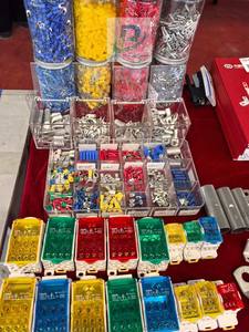 सयुक्त किट 480/300/280 पीसी 150 वी रेटेड इंसुलेटेड इलेक्ट्रिकल वायर स्पैड बट रिंग फोर्क प्लास्टिक क्रिम्प लुग टर्मिनल - Product Image 2