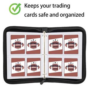Classeur pour 400 cartes FX Wholesale |   Classeur à cartes à collectionner à 4 pochettes zippées pour le stockage en vrac - Product Image 3