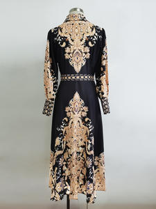 SIPO – robe imprimée à col montant pour femme, Abaya, style musulman, nouveau Design, 2023, EID dubaï - Product Image 2