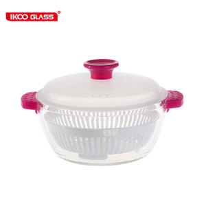Écologique grand gâteau vapeur cocotte en verre ustensiles de cuisine pot chaud - Product Image 1
