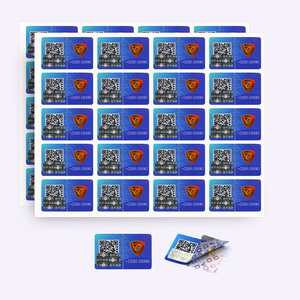 Tùy chỉnh chống giả mạo Watermark Holographic nhãn mã vạch với không thấm nước bền Tổng hợp giấy - Product Image 1