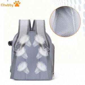 Mochila transportadora de mascotas de gran espacio, transpirable, con apertura lateral, doble correa para el hombro, portátil, para viajes, directamente del fabricante. - Product Image 4