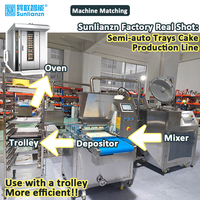 Machine commerciale de four électrique de boulangerie rotative de 16 plateaux automatique pour la cuisson de pain de gâteau nouvelle condition-eau crue de noix compatible