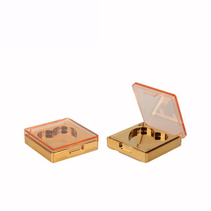 Hộp Nhỏ Gọn Đựng Phấn Mắt Trang Điểm Rỗng Màu Vàng Ưa Thích Tùy Chỉnh Hộp Nhỏ Gọn Hình Trái Tim Phấn Má Hồng - Product Image 1