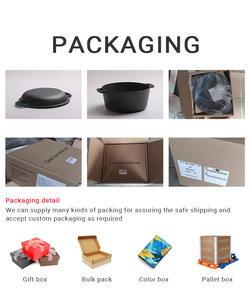 Poêle à crêpes domestique en fonte épaisse de 30cm avec <span class=keywords><strong>plaque</strong></span> métallique à deux oreilles - Product Image 6