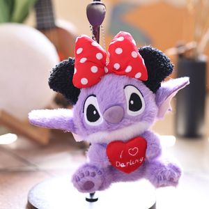 Ba lô trẻ em, túi xách nữ, đồ chơi búp bê 3D, móc khóa hình hoạt hình Stitch chất lượng cao, chống thất lạc, bán buôn - Product Image 4