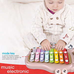 Juguete Educativo Multifuncional de Reconocimiento de Colores, Piano de Juguete con Teclas, Instrumentos Musicales para Niños con Luces y Música - Product Image 5