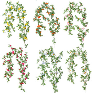 Guirnaldas <span class=keywords><strong>de</strong></span> margaritas y girasoles artificiales realistas, decoración <span class=keywords><strong>de</strong></span> flores artificiales para sala <span class=keywords><strong>de</strong></span> estar, tuberías <span class=keywords><strong>de</strong></span> aire acondicionado, escaparates interiores y ventanas. - Product Image 2