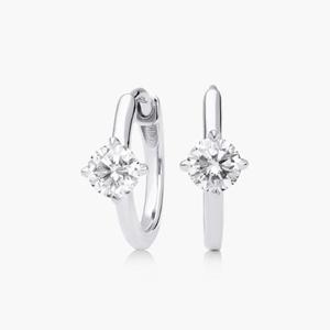 Trendy 925 Sterling Silver Gold Plated Moissanite Hoop <b>Earrings</b> Brilliant Designer Premium <b>Fine</b> Jewelry Luxury Fashion - Product Image 1