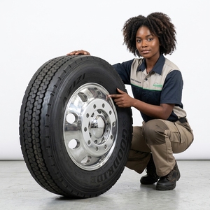 ยางรถบรรทุกหนัก GOLDEN CROWN ขนาด 295/80R22.5 รุ่น AD156 AZ171 แบบไบแอส ใหม่สำหรับใช้งาน - Product Image 1
