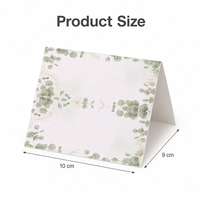 Marque-places pliés en papier à motif floral moderne et simple pour l'agencement des tables de mariage et la décoration des tables de buffet de banquet