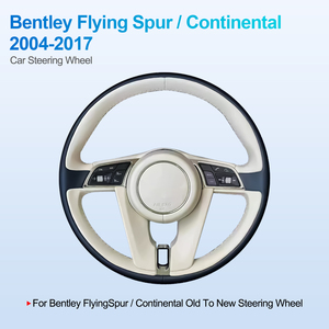 Volant de direction de <span class=keywords><strong>voiture</strong></span> en cuir NaviHua, pièces automobiles, de l'ancien au nouveau pour Bentley Continental GT Flying Spur 2004 2017 - Product Image 4