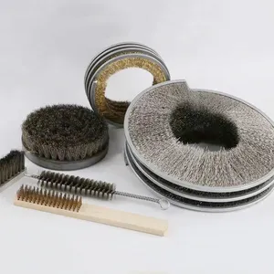 Industrielle kunden spezifische Nylon reinigung Stahl Messingdraht Polieren Spiral spulen bürste